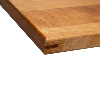 Доска разделочная с деревянными стяжками и шкантами 480-500х300х40 мм бук - изображение 2
