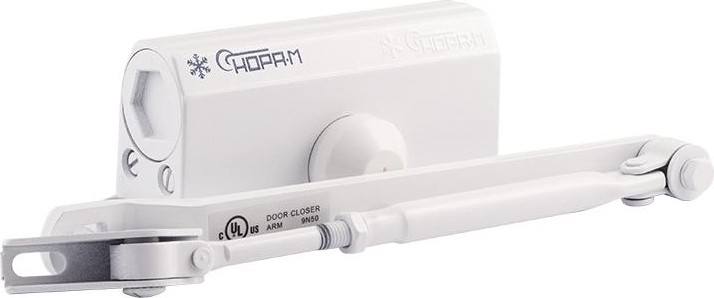 Доводчик дверной НОРА-М 2S морозостойкий "Белый" 4984