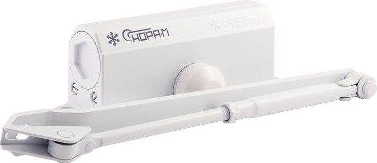 Доводчик дверной НОРА-М 3S бол. морозостойкий "Белый" 4989