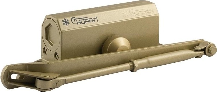 Доводчик дверной НОРА-М 3S бол. морозостойкий "Золото" 4991