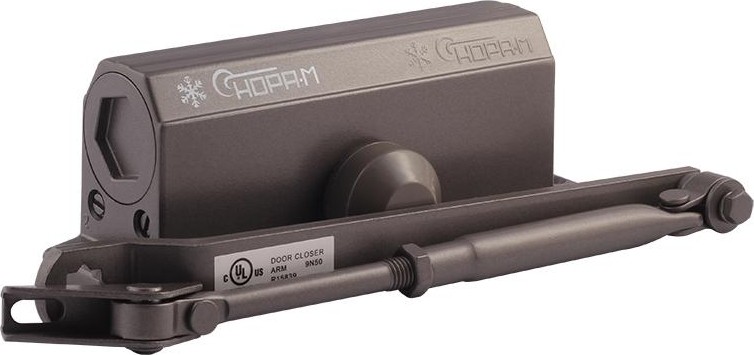 Доводчик дверной НОРА-М 3S мал. морозостойкий "Графит/Бронза" 4995