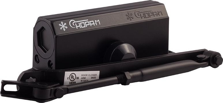 Доводчик дверной НОРА-М 3S мал. морозостойкий "Черный" 16221