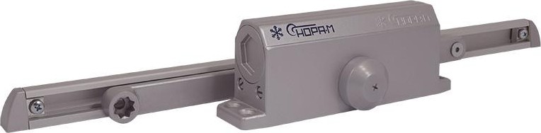 Доводчик дверной НОРА-М 3S Slider морозостойкий "Серый" 18765