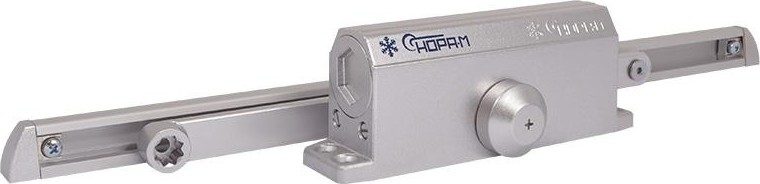 Доводчик дверной НОРА-М 3S Slider морозостойкий "Серебро" 18764