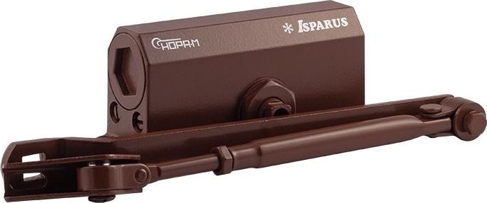 Доводчик дверной НОРА-М 410 ISPARUS морозостойкий "Коричневый" 17200