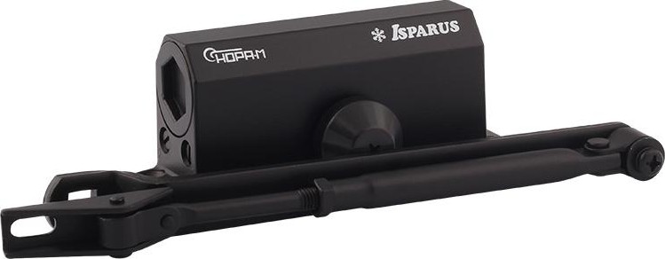 Доводчик дверной НОРА-М 410 ISPARUS морозостойкий "Черный" 18356