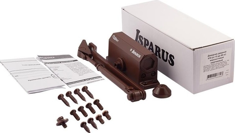 Доводчик дверной НОРА-М 410 ISPARUS морозостойкий "Коричневый" 17200 - изображение 2