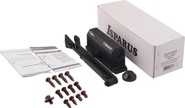 Доводчик дверной НОРА-М 410 ISPARUS морозостойкий "Черный" 18356 - изображение 2