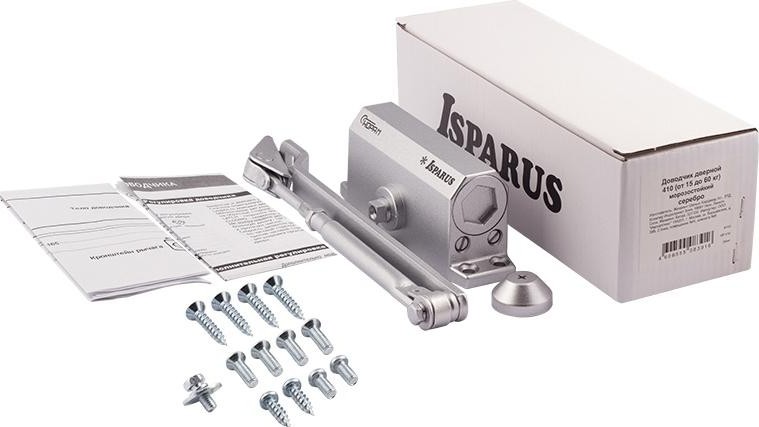 Доводчик дверной НОРА-М 410 ISPARUS морозостойкий "Серебро" 17199 - изображение 2