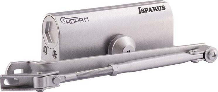 Доводчик дверной НОРА-М 420 ISPARUS морозостойкий "Серебро" 18721