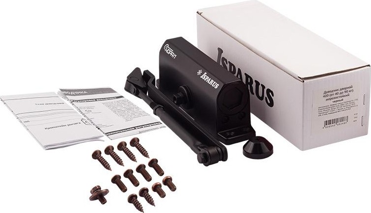 Доводчик дверной НОРА-М 420 ISPARUS морозостойкий "Черный" 18760 - изображение 2