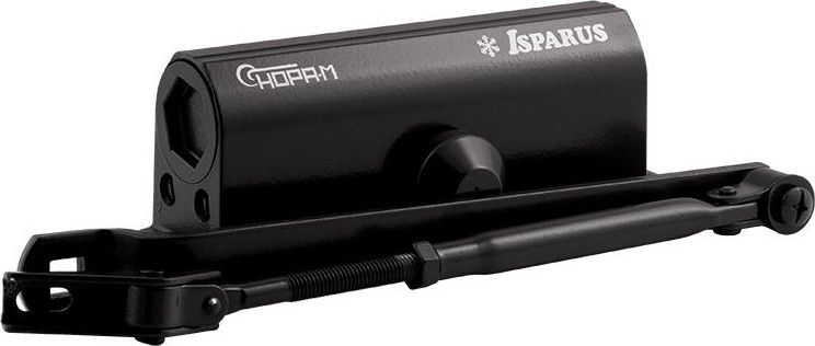 Доводчик дверной НОРА-М 430 ISPARUS морозостойкий "Черный" 17195