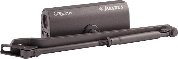 Доводчик дверной НОРА-М 440 ISPARUS морозостойкий "Графит" 17203