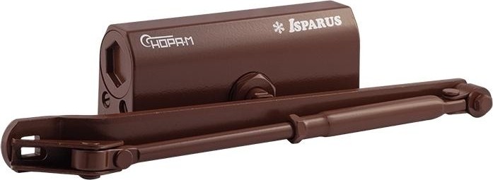 Доводчик дверной НОРА-М 440 ISPARUS морозостойкий "Коричневый" 17205