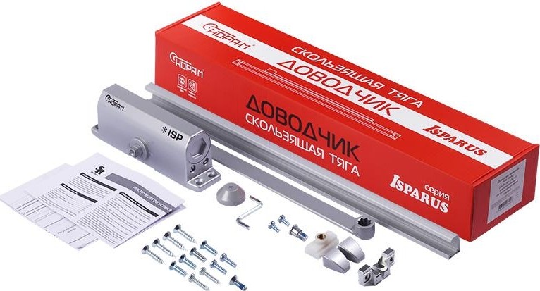 Доводчик дверной НОРА-М 440 Slider ISPARUS морозостойкий "Серый" 18783 - изображение 2