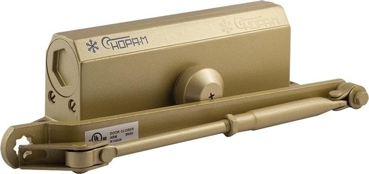 Доводчик дверной НОРА-М 4S морозостойкий "Золото" 5001