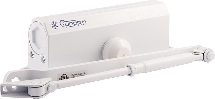 Доводчик дверной НОРА-М 4S морозостойкий "Белый" 4999