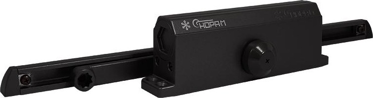 Доводчик дверной НОРА-М 4S Slider морозостойкий "Черный" 18948