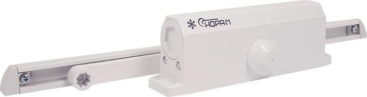 Доводчик дверной НОРА-М 4S Slider морозостойкий "Белый" 18767