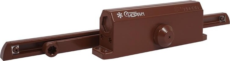Доводчик дверной НОРА-М 4S Slider морозостойкий "Коричневый" 18771