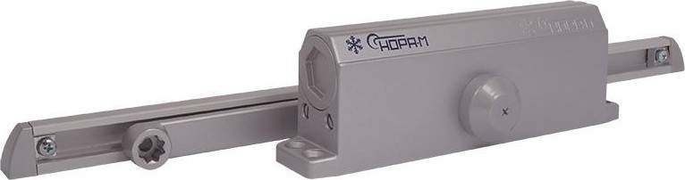 Доводчик дверной НОРА-М 4S Slider морозостойкий "Серый" 18770