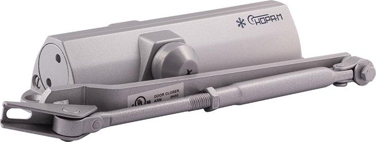 Доводчик дверной НОРА-М 4ST морозостойкий "Серый" 16648