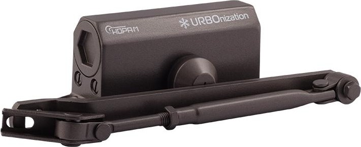 Доводчик дверной НОРА-М 510 URBOnization морозостойкий "Графит/Бронза" 16628