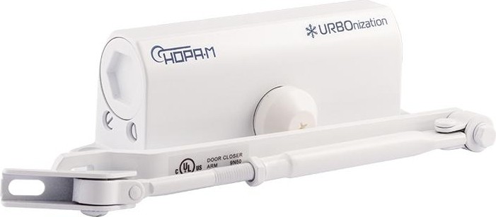 Доводчик дверной НОРА-М 520 URBOnization морозостойкий "Белый" 16605