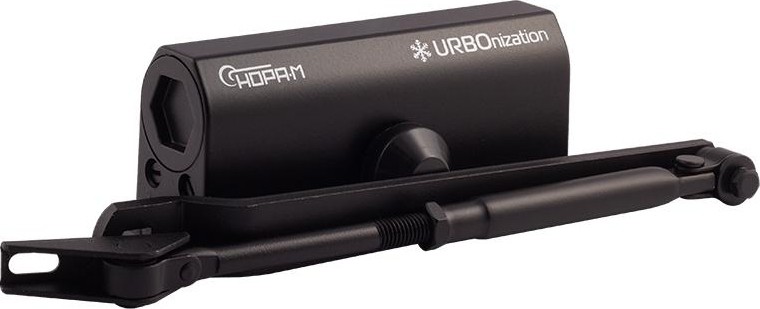 Доводчик дверной НОРА-М 520 URBOnization морозостойкий "Черный" 16610