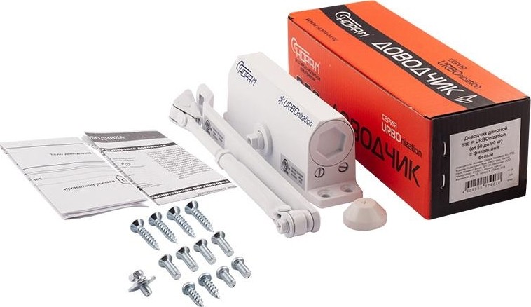 Доводчик дверной НОРА-М 530F URBOnization с фиксацией "Белый" 18394 - изображение 3