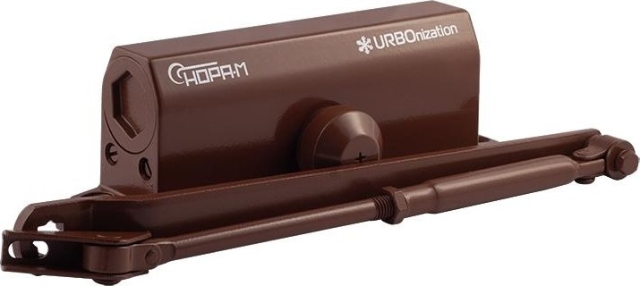 Доводчик дверной НОРА-М 550 URBOnization морозостойкий "Коричневый" 16641