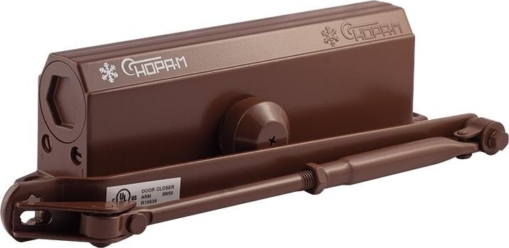 Доводчик дверной НОРА-М 5S морозостойкий "Коричневый" 15889