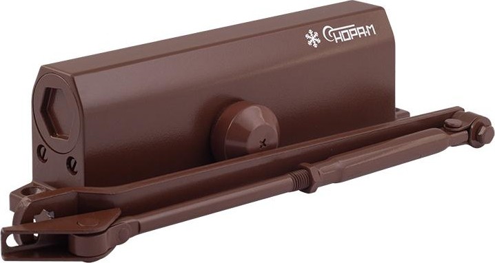 Доводчик дверной НОРА-М 740DA "Коричневый" 18412