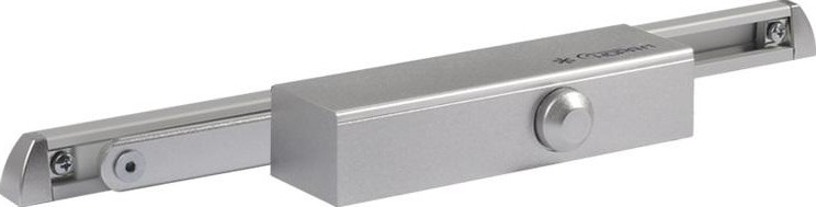 Доводчик дверной НОРА-М 820 Slider со скользящей тягой "Серебро" 18836