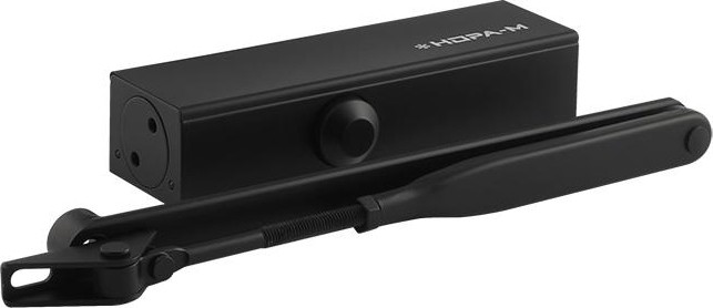 Доводчик дверной НОРА-М 820 с рычажной тягой "Черный" 19274