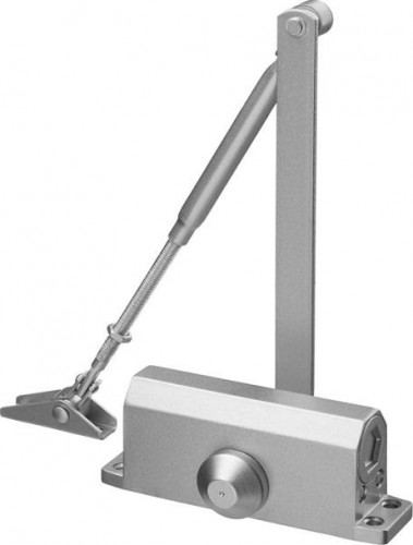Доводчик дверной ЗУБР для дверей до 80 кг, серебро 37910-80 - изображение 2