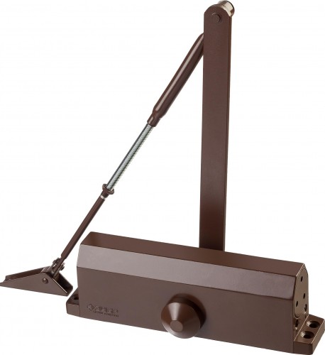 Доводчик дверной ЗУБР Профессионал для дверей до 100 кг, коричневый 37912-100