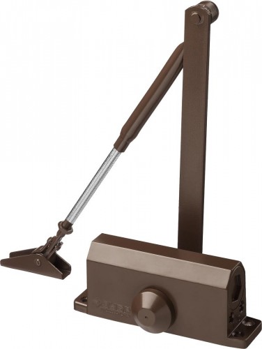 Доводчик дверной ЗУБР Профессионал для дверей до 80 кг, коричневый 37912-80