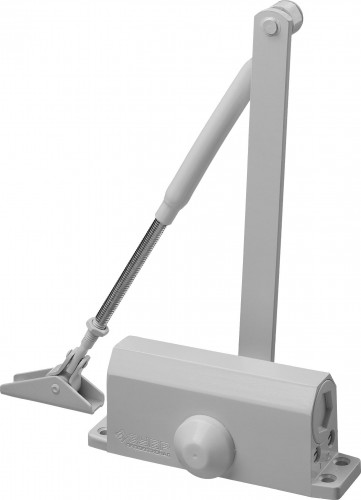 Доводчик дверной ЗУБР Профессионал для дверей до 80 кг, белый 37911-80