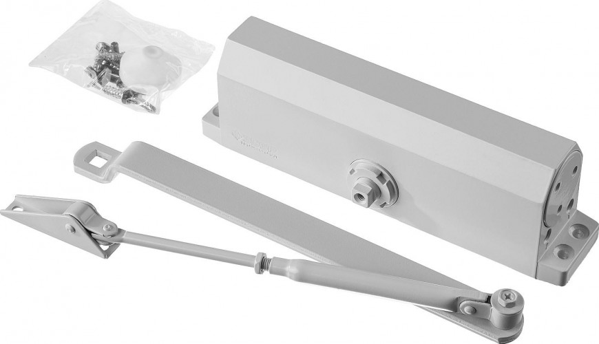 Доводчик дверной ЗУБР Профессионал для дверей до 100 кг, белый 37911-100 - изображение 2