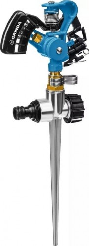 Дождеватель импульсный GRINDA RI-2 proline 490 м2 полив, на пике, с адаптером, металл 429311 - изображение 2