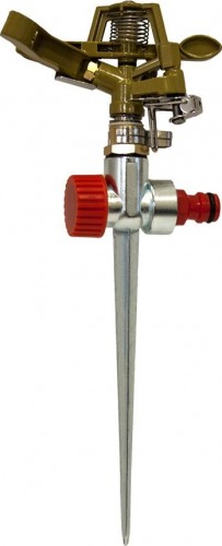 Дождеватель импульсный QUATTRO ELEMENTI 241-369 металл, 180 град, радиус до 12 метров