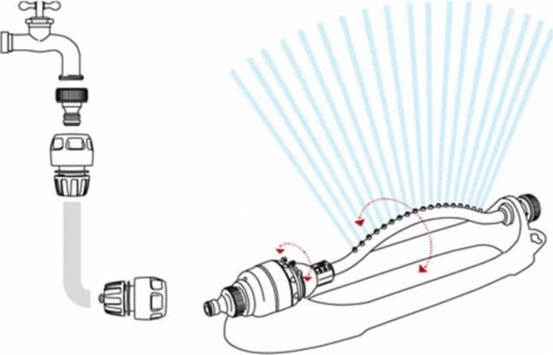 Дождеватель осциллирующий GF SIBERAL 80005662 Б0059655 - изображение 2