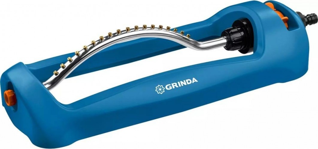 Дождеватель осциллирующий GRINDA RO-18 proline 399 м2 полив, 18 форсунок, веерный 429345