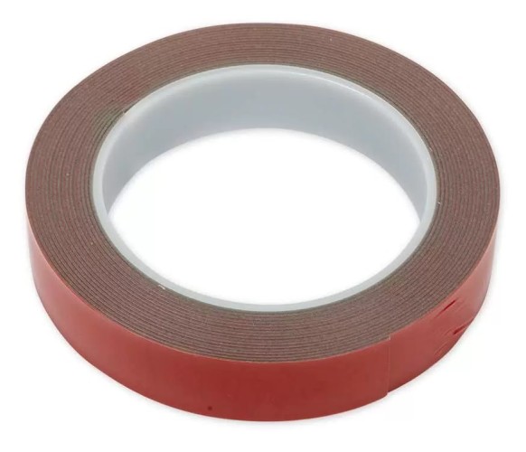 Двусторонняя монтажная лента ARNEZI R8030232 0,8 мм x12 мм x5 м акриловая, серая, в блистере