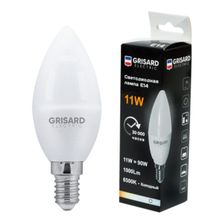 Лампочка светодиодная свеча цоколь E14 11Вт холодный свет GRE-002-0111 10 шт - изображение 8
