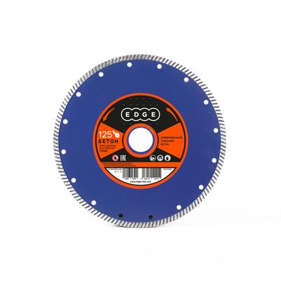 Диск алмазный сплошной Edge 125х22.23 мм / универсальный по бетону, камню, кирпичу - изображение 9
