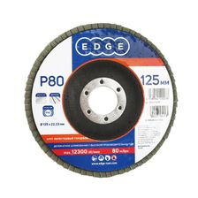 Круг лепестковый торцевой Edge 125х22,23мм / P80 / шлифовальный диск / абразив - изображение 2