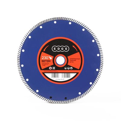 Диск алмазный сегментный Edge 230х22.23 мм / универсальный по бетону, камню, кирпичу - изображение 10
