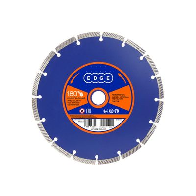 Диск алмазный сегментный Edge 230х22.23 мм / универсальный по бетону, камню, кирпичу - изображение 9
